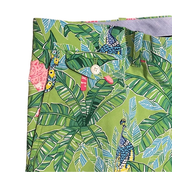 Polo Golf Ralph Lauren men’s tropical jaguar green Bermuda preppy short size 36 - Picture 3 of 11